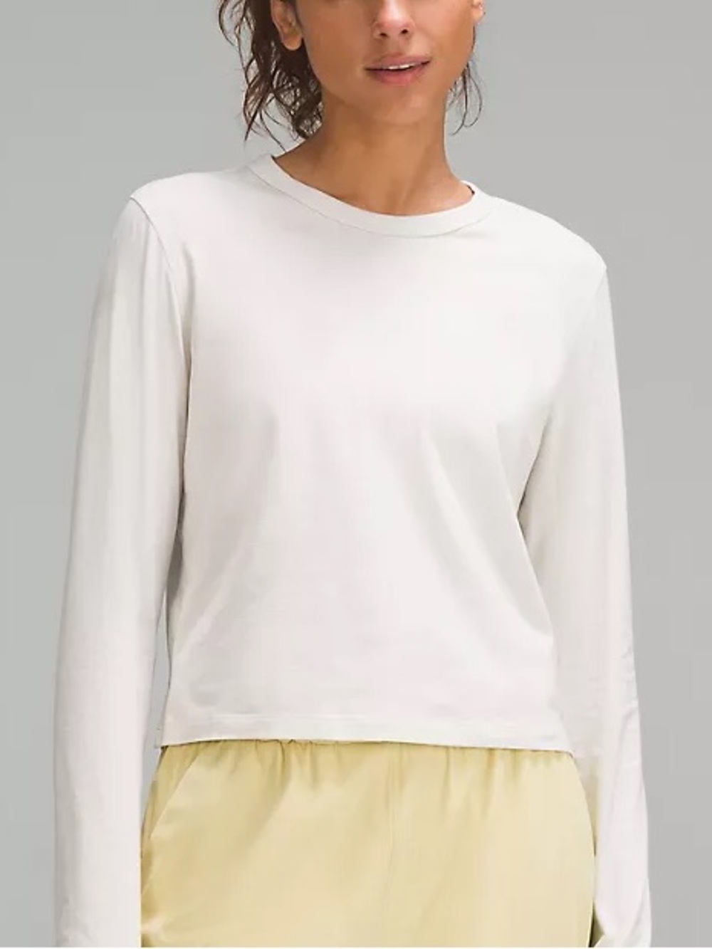 Lululemon Cotton-Blend Long Sleeve Top